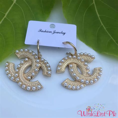 chanel earrings bloomingdale& 39|Chanel crochet earrings.